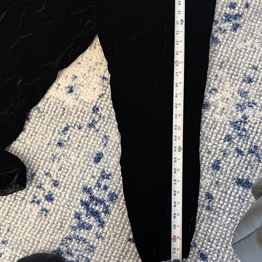 Eileen Fisher Women’s Large Petite Black Velvet Dress Pants - Picture 13 of 16